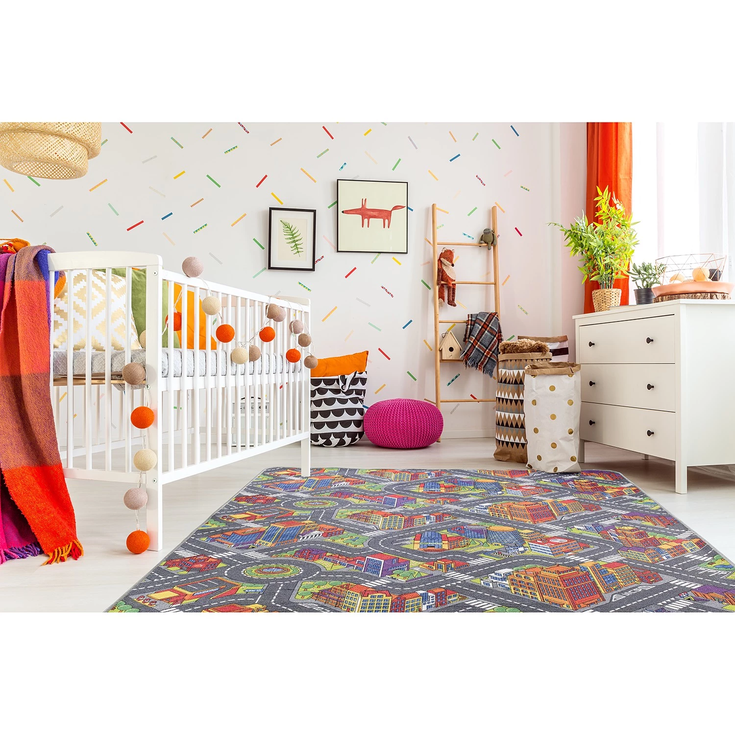 Andiamo Tapis enfant Big City - Polyamide - Multicolore - 200 x 300 cm 2 Andiamo Tapis enfant Big City - Polyamide - Multicolore - 200 x 300 cm – Image 2