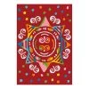 Arte Espina Tapis enfant Glowy Mandala - Fibres synthétiques - Rouge / Multicolore