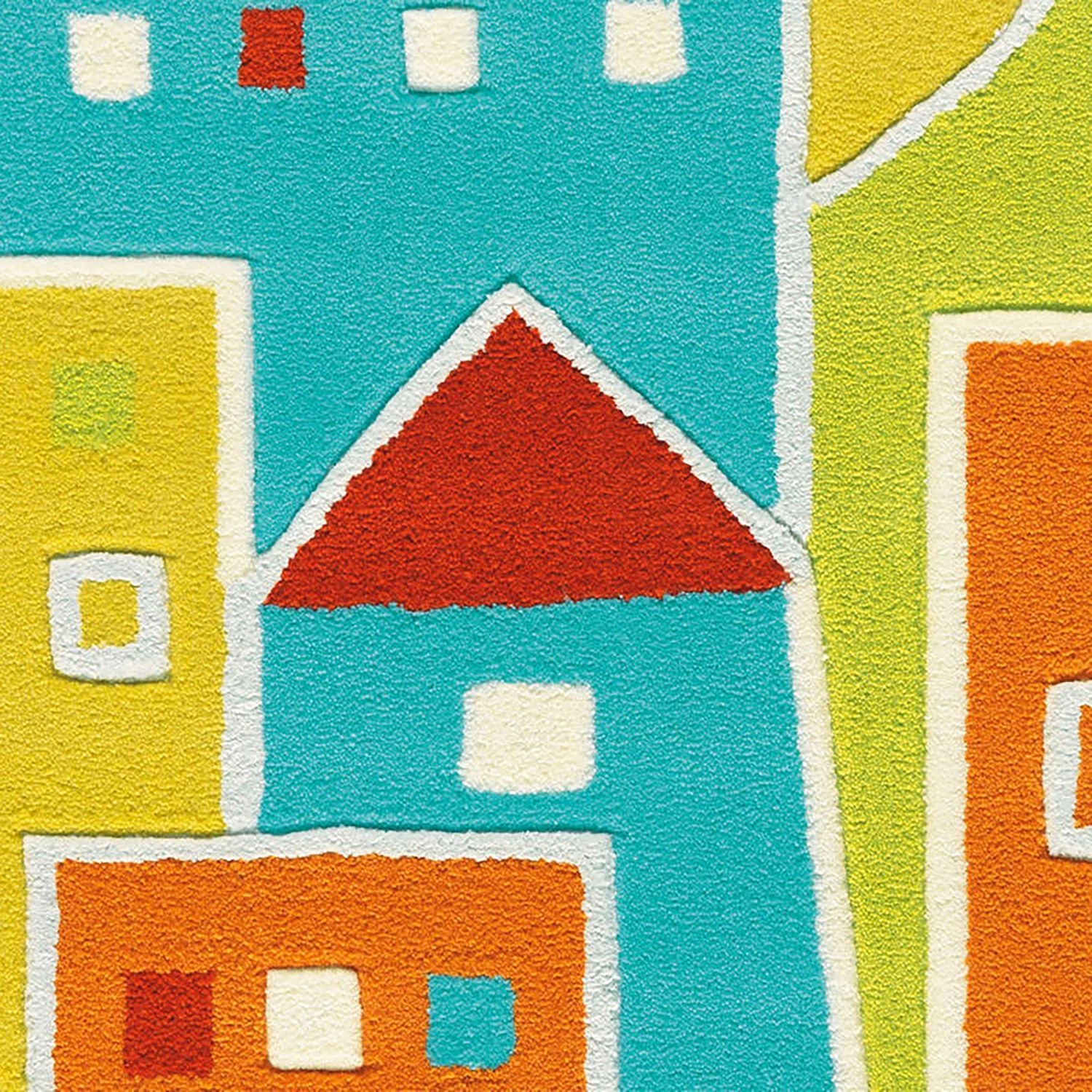 Arte Espina Tapis enfant Glowy Houses - Fibres synthétiques - Multicolore 5 Arte Espina Tapis enfant Glowy Houses - Fibres synthétiques - Multicolore – Image 5