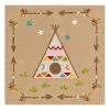 Arte Espina Tapis enfant Glowy Indian - Fibres synthétiques - Beige / Multicolore