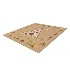 Arte Espina Tapis enfant Glowy Indian - Fibres synthétiques - Beige / Multicolore -Tapis enfant Soldes 1000158346 190214 06194400094 GALLERYIMAGES P000000001000158346
