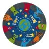 Arte Espina Tapis enfant Glowy Monster - Fibres synthétiques - Multicolore