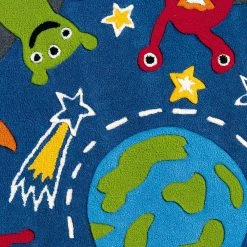 Arte Espina Tapis enfant Glowy Monster - Fibres synthétiques - Multicolore -Tapis enfant Soldes 1000158362 190214 06194500164 GALLERYIMAGES P000000001000158362