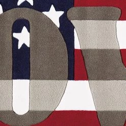 Arte Espina Tapis enfant Joy USA - Fibres synthétiques - Rouge / Bleu -Tapis enfant Soldes 1000158371 190214 06194600203 GALLERYIMAGES P000000001000158371