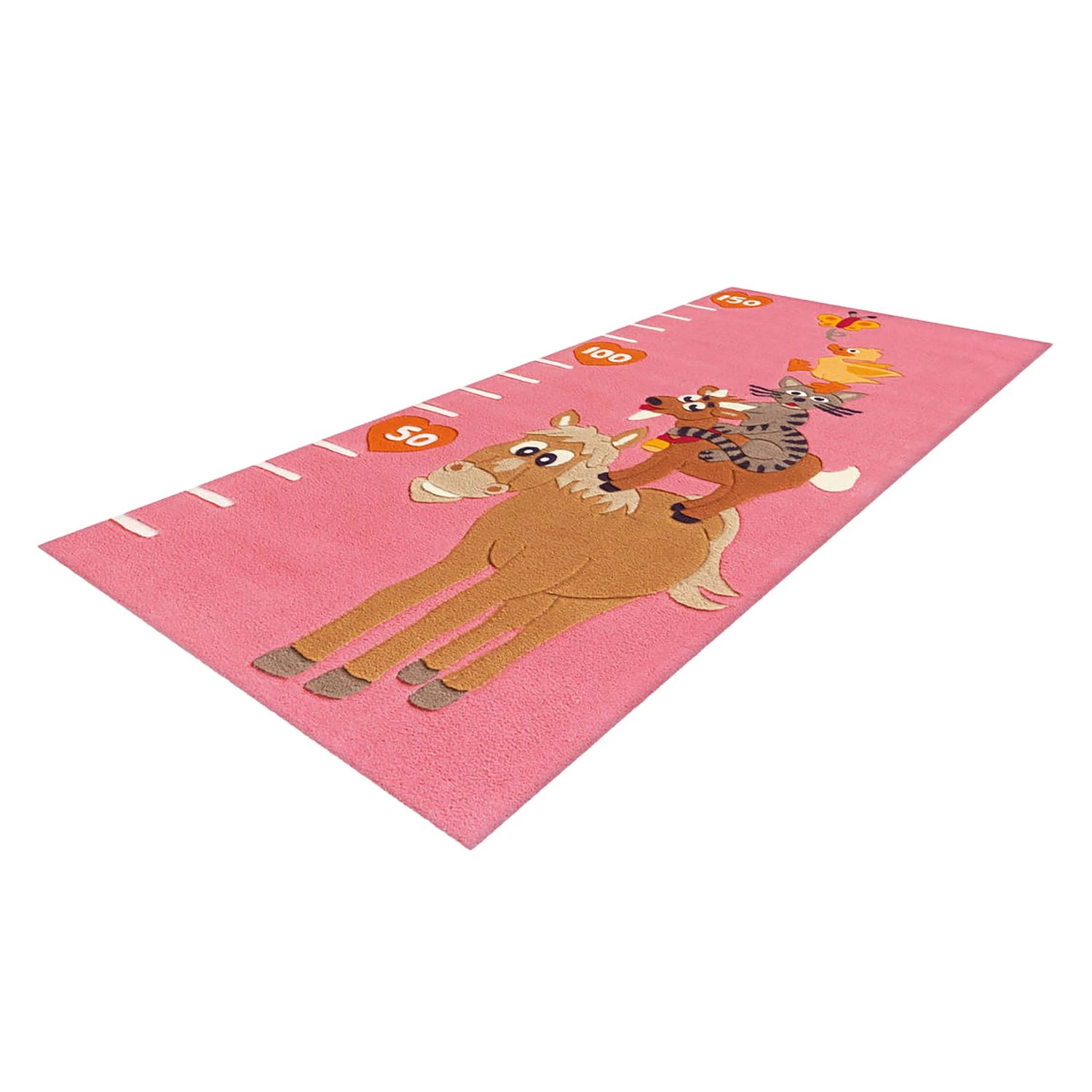 Arte Espina Tapis enfant Joy Animals - Fibres synthétiques - Rose / Marron 3 Arte Espina Tapis enfant Joy Animals - Fibres synthétiques - Rose / Marron – Image 3