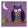 Arte Espina Tapis enfant Joy Owl I - Fibres synthétiques - Violet / Multicolore