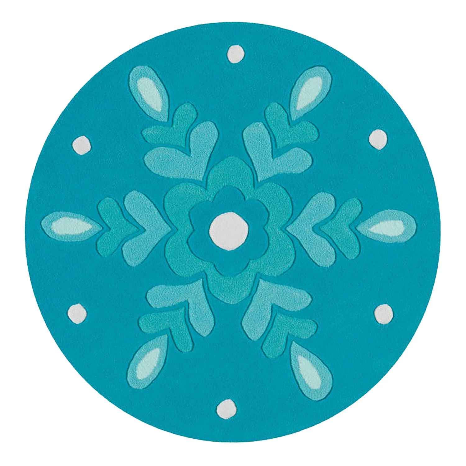 Arte Espina Tapis enfant Joy Mandala I - Fibres synthétiques - Bleu pétrole - Diamètre : 130 cm 1 Arte Espina Tapis enfant Joy Mandala I - Fibres synthétiques - Bleu pétrole - Diamètre : 130 cm