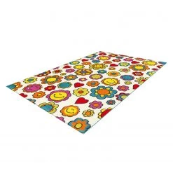 Arte Espina Tapis enfant Move Flowers - Fibres synthétiques - Multicolore - 80 x 150 cm -Tapis enfant Soldes 1000158518 190214 06204400799 GALLERYIMAGES P000000001000158518