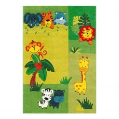 Arte Espina Tapis enfant Move Animals - Fibres synthétiques - Multicolore - 120 x 170 cm