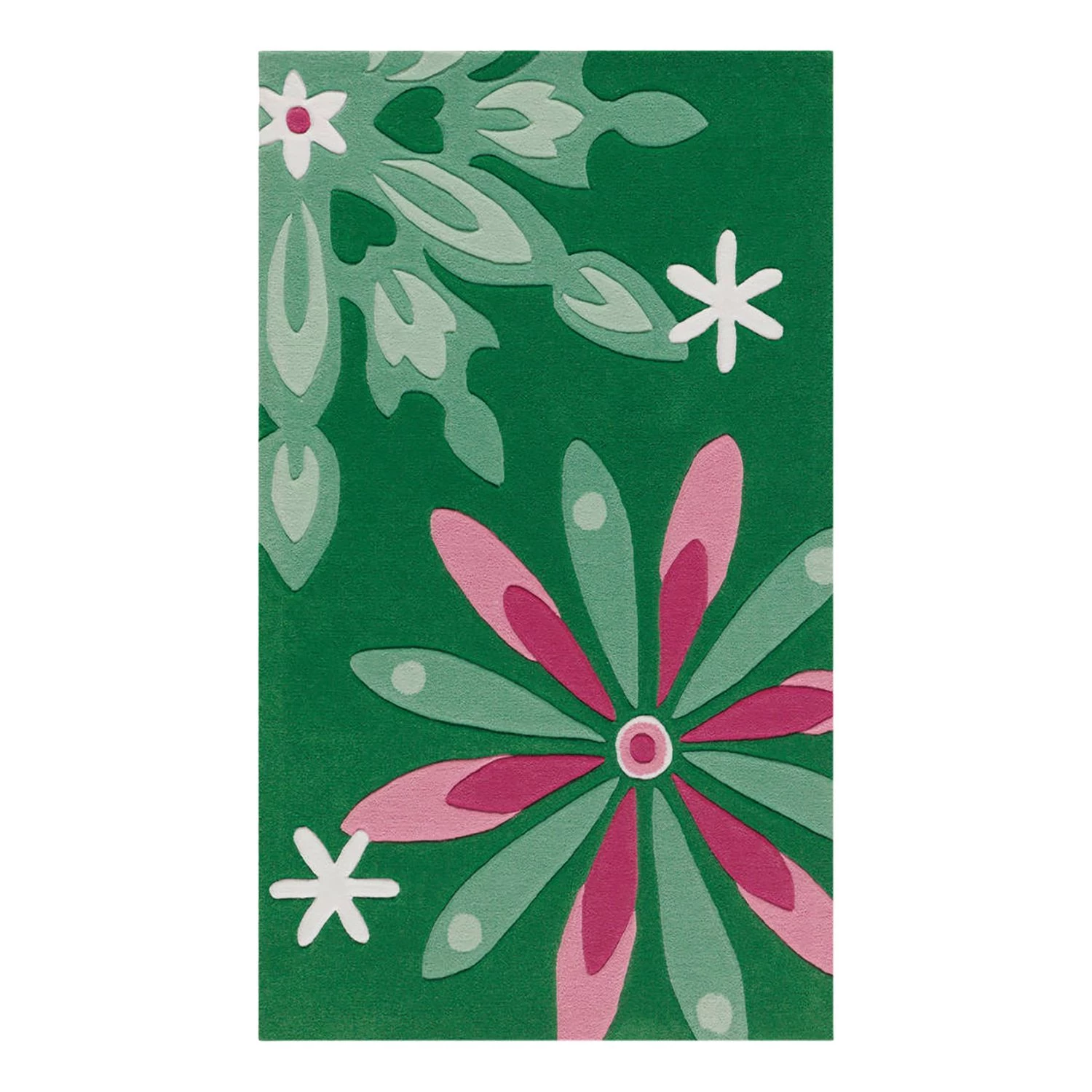 Arte Espina Tapis enfant Joy Spirit II - Fibres synthétiques - Vert foncé / Rose vif 1 Arte Espina Tapis enfant Joy Spirit II - Fibres synthétiques - Vert foncé / Rose vif