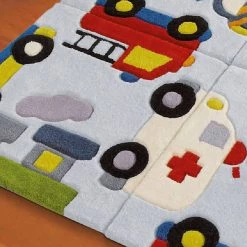 Arte Espina Tapis enfant Joy Cars - Fibres synthétiques - Multicolore -Tapis enfant Soldes 1000158536 190214 06205000873 GALLERYIMAGES P000000001000158536