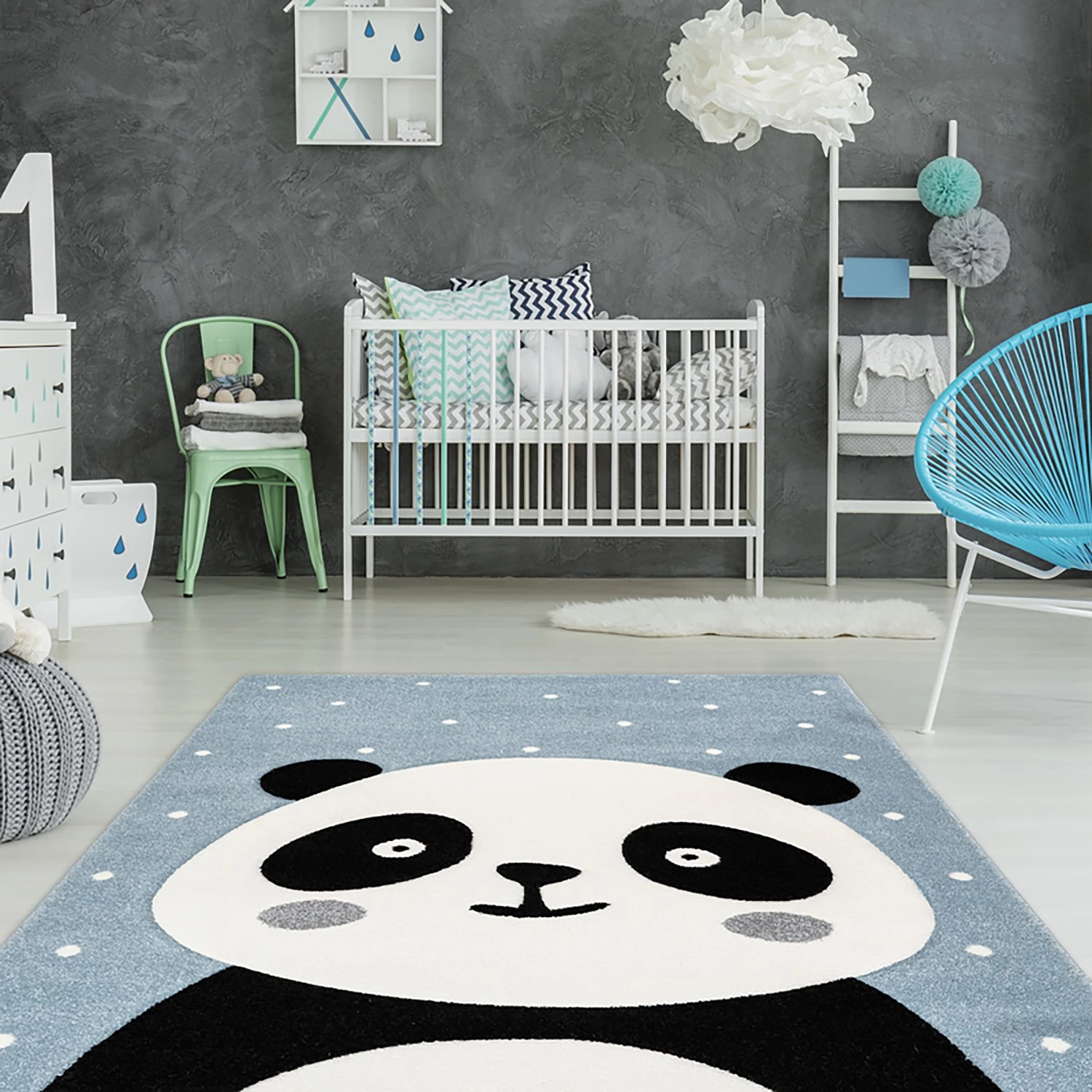 Kayoom Tapis enfant Australia Madura I - Fibres synthétiques - Bleu-gris - 80 x 150 cm 2 Kayoom Tapis enfant Australia Madura I - Fibres synthétiques - Bleu-gris - 80 x 150 cm – Image 2