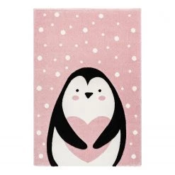 Kayoom Tapis enfant Australia Gidya - Fibres synthétiques - Vieux rose - 80 x 150 cm