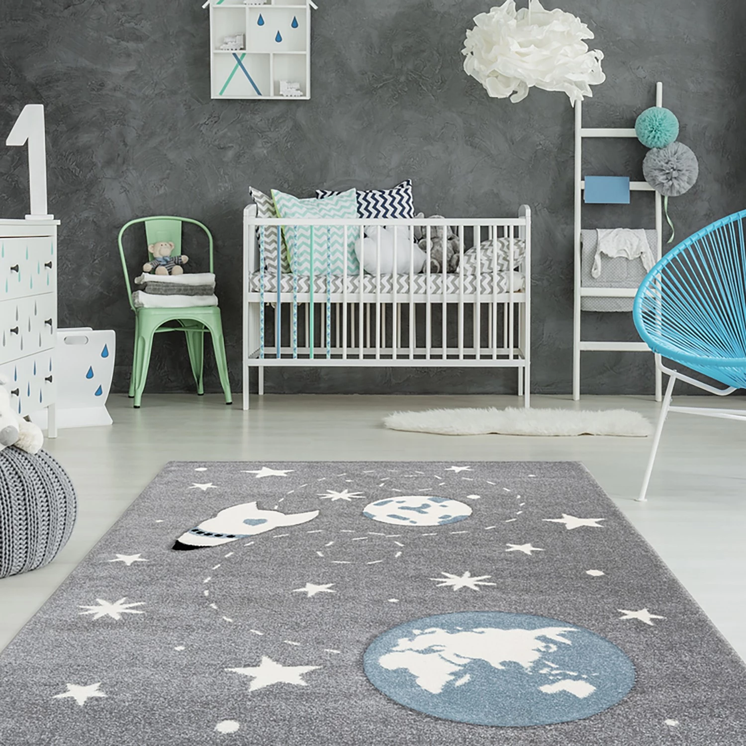 Kayoom Tapis enfant Australia Yowah - Fibres synthétiques - Gris - 120 x 170 cm 2 Kayoom Tapis enfant Australia Yowah - Fibres synthétiques - Gris - 120 x 170 cm – Image 2