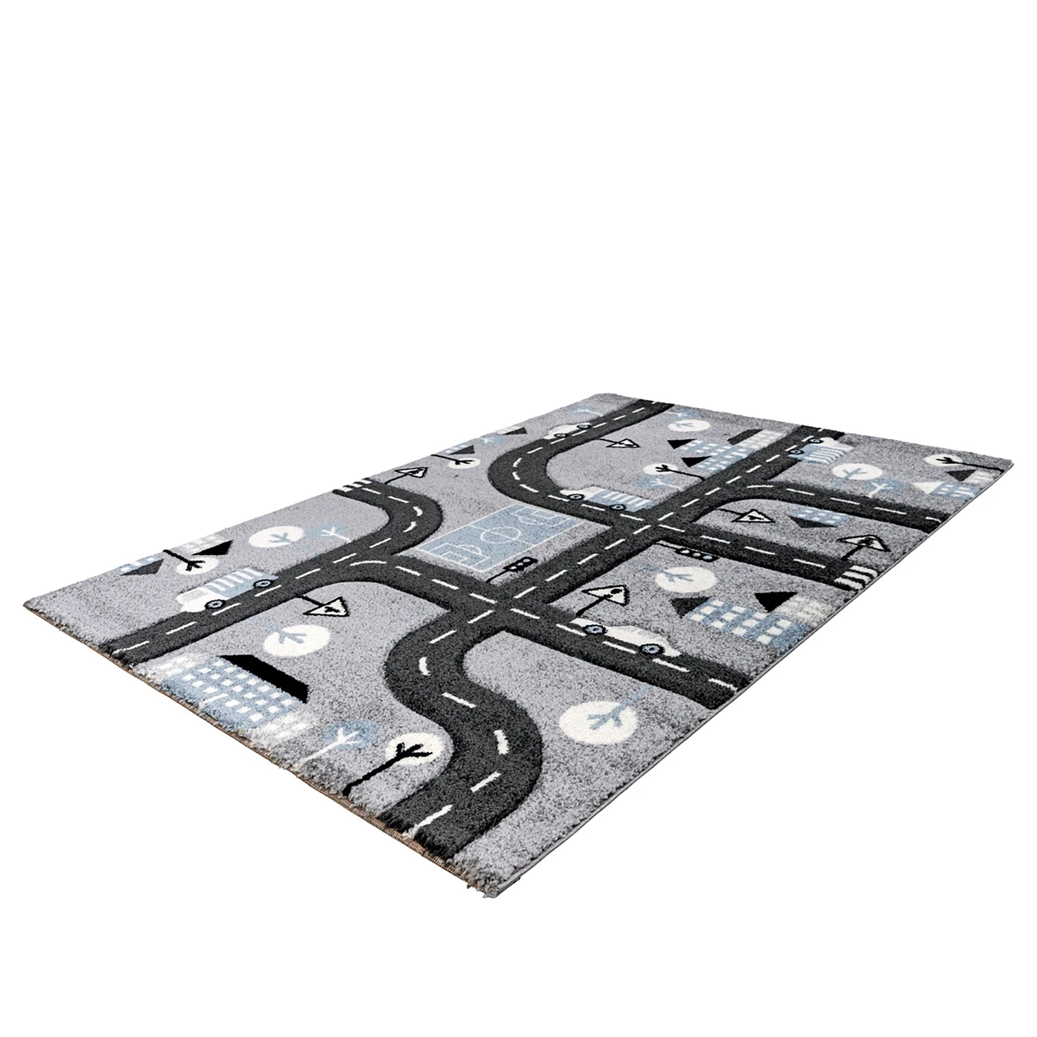 Kayoom Tapis enfant Australia Marree - Fibres synthétiques - Gris / Anthracite - 120 x 170 cm 4 Kayoom Tapis enfant Australia Marree - Fibres synthétiques - Gris / Anthracite - 120 x 170 cm – Image 4