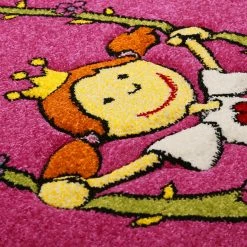 Sigikid Tapis enfant Pinky Queeny - Tissu - Rose vif - 80 x 150 cm -Tapis enfant Soldes 1000171043 190411 15541300086 GALLERYIMAGES P000000001000171043