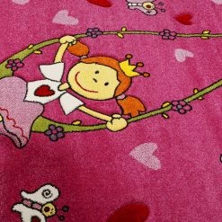 Sigikid Tapis enfant Pinky Queeny - Tissu - Rose vif - 80 x 150 cm -Tapis enfant Soldes 1000171043 190411 15541300088 GALLERYIMAGES P000000001000171043