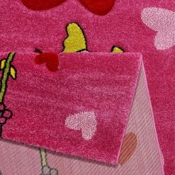 Sigikid Tapis enfant Pinky Queeny - Tissu - Rose vif - 80 x 150 cm -Tapis enfant Soldes 1000171043 190411 15541300091 GALLERYIMAGES P000000001000171043