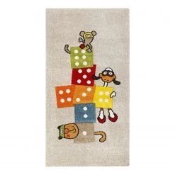 Sigikid Tapis enfant Bandidoleros - Tissu - Beige / Multicolore - 80 x 150 cm