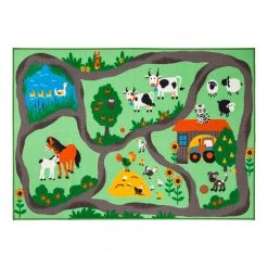 Andiamo Tapis enfant ferme - Polyamide - Multicolore - 160 x 230 cm -Tapis enfant Soldes 1000173544 210722 17011500076 DETAILS P000000001000173544