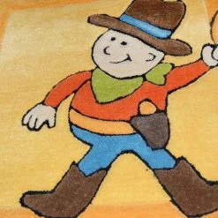 THEKO die markenteppiche Tapis enfant Cowboy Fun - Tissu - Orange - 80 x 150 cm 6 THEKO die markenteppiche Tapis enfant Cowboy Fun - Tissu - Orange - 80 x 150 cm -Tapis enfant Soldes 1000174704 190715 16133200033 DETAILS P000000001000174704