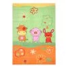 THEKO die markenteppiche Tapis enfant Mamba Animals - Tissu - Vert / Orange - 90 x 160 cm