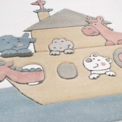 THEKO die markenteppiche Tapis enfant Cozy Arc - Coton - Blanc vintage - 100 x 160 cm -Tapis enfant Soldes 1000174720 190715 16133500114 DETAILS P000000001000174720