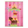 THEKO die markenteppiche Tapis enfant Mamba Princess - Tissu - Multicolore - 120 x 180 cm