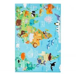 Obsession Tapis enfant My Torino Map - Chenille - Multicolore - 80 x 120 cm