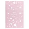 Happy Rugs Tapis enfant Stars - Fibres synthétiques - Rose - 140 x 190 cm