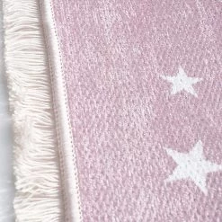 Happy Rugs Tapis enfant Stars - Fibres synthétiques - Rose - 140 x 190 cm -Tapis enfant Soldes 1000197132 200110 11234300019 DETAILS P000000001000197132