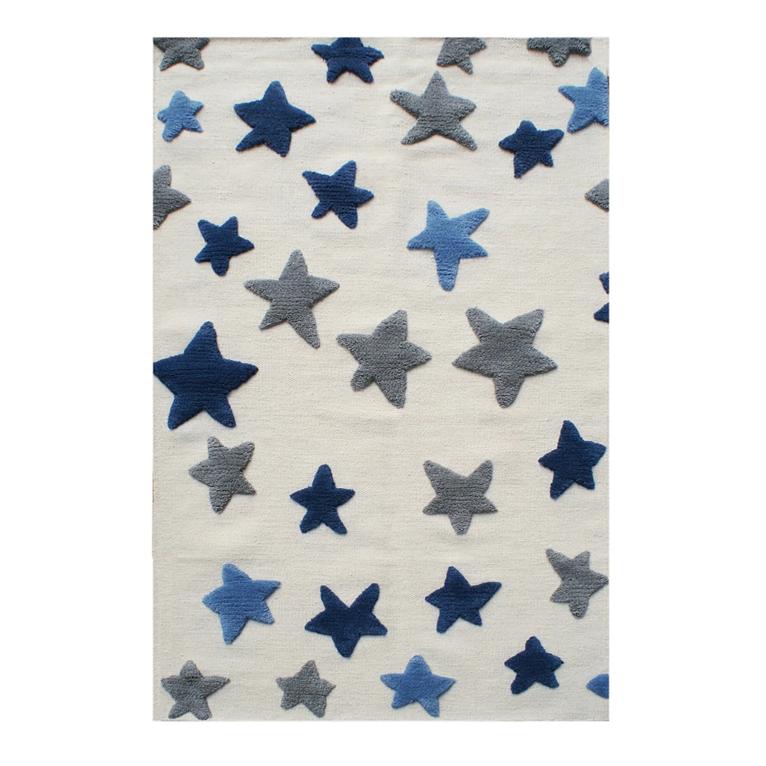 Happy Rugs Tapis enfant Seastar - Laine - Bleu marine - 120 x 180 cm 1 Happy Rugs Tapis enfant Seastar - Laine - Bleu marine - 120 x 180 cm