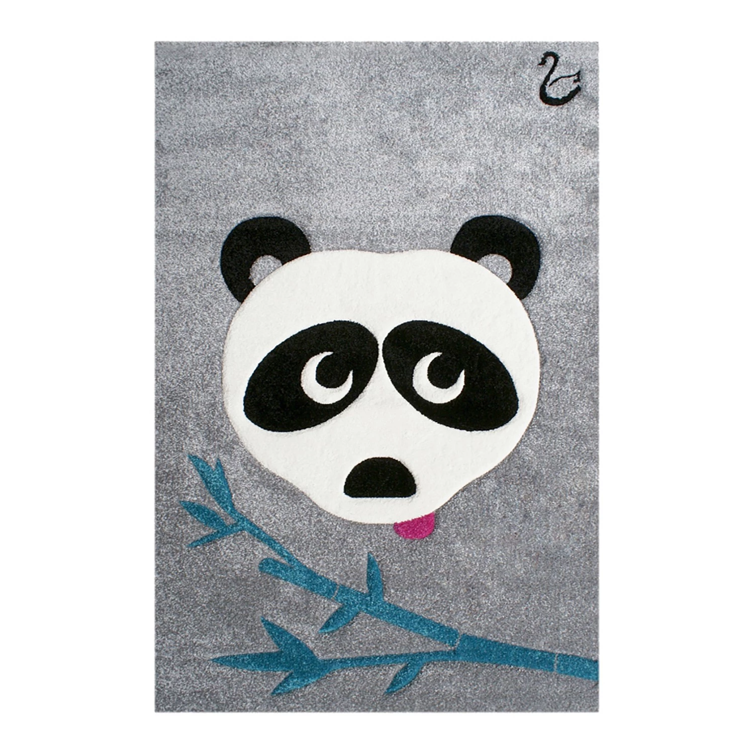 Svanhilde Tapis enfant Panda Paul - Fibres synthétiques - Gris / Blanc 1 Svanhilde Tapis enfant Panda Paul - Fibres synthétiques - Gris / Blanc