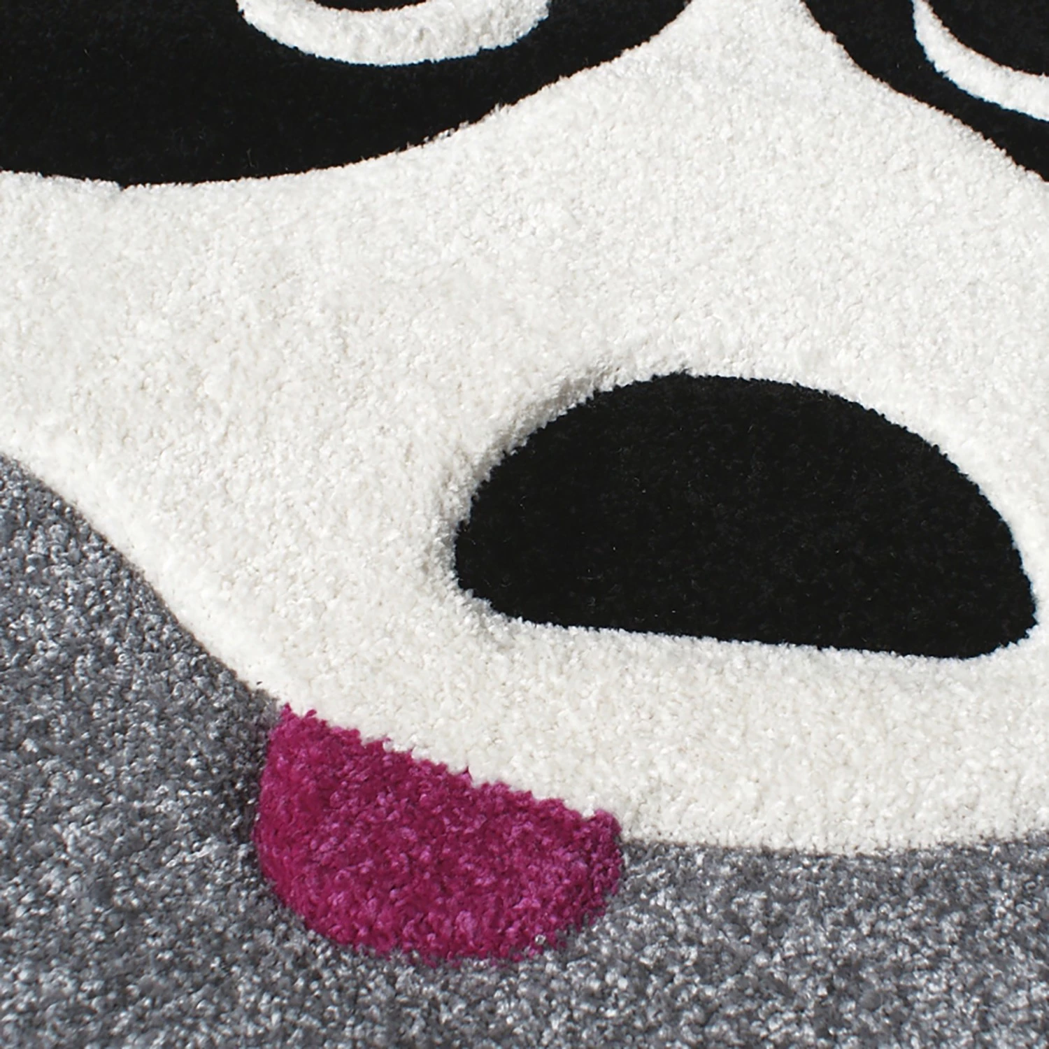 Svanhilde Tapis enfant Panda Paul - Fibres synthétiques - Gris / Blanc 2 Svanhilde Tapis enfant Panda Paul - Fibres synthétiques - Gris / Blanc – Image 2