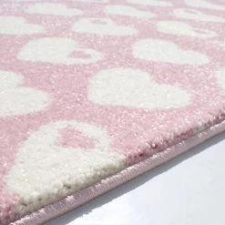 ByGraziela Tapis enfant Cœur II - Fibres synthétiques - Rose / Blanc -Tapis enfant Soldes 1000198036 200110 11241800275 DETAILS P000000001000198036