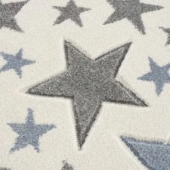 Happy Rugs Tapis enfant rond Stella - Fibres synthétiques - Crème / Gris - Diamètre : 133 cm -Tapis enfant Soldes 1000198042 210910 15002600010 DETAILS P000000001000198042