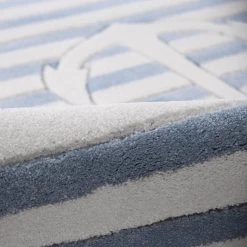 Happy Rugs Tapis enfant rond En haute mer 2 - Fibres synthétiques - Blanc / Bleu -Tapis enfant Soldes 1000198078 200110 11243800452 DETAILS P000000001000198078