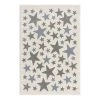 Happy Rugs Tapis enfant Stella - Fibres synthétiques - Crème / Gris - 160 x 230 cm