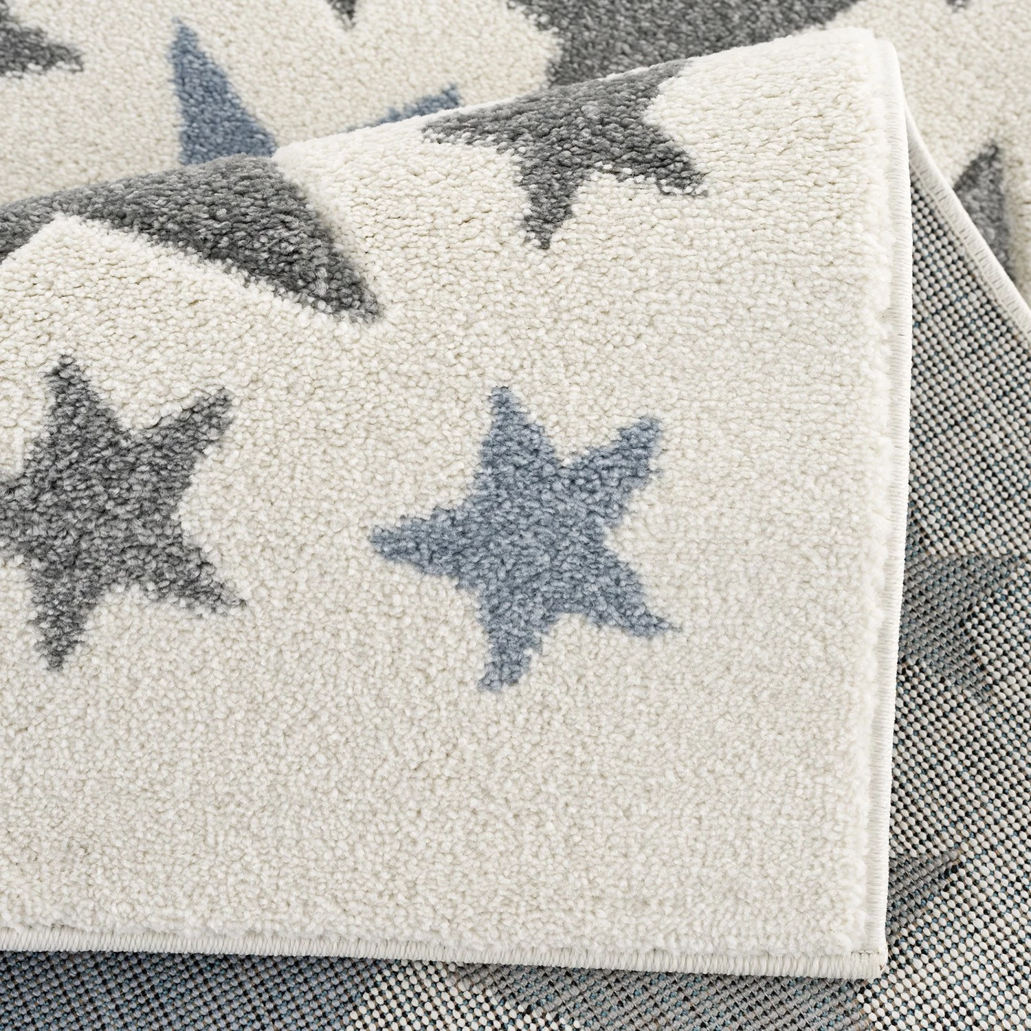 Happy Rugs Tapis enfant Stella - Fibres synthétiques - Crème / Gris - 160 x 230 cm 5 Happy Rugs Tapis enfant Stella - Fibres synthétiques - Crème / Gris - 160 x 230 cm – Image 5