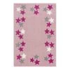 Happy Rugs Tapis enfant Spring - Fibres synthétiques - Rose / Blanc - 120 x 180 cm
