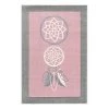 Happy Rugs Tapis enfant Attrape-rêves - Fibres synthétiques - Rose / Gris clair