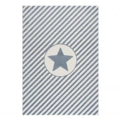 Happy Rugs Tapis enfant Decostar - Fibres synthétiques - Bleu pastel - 120 x 180 cm