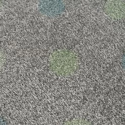 Happy Rugs Tapis enfant Confetti - Fibres synthétiques - Gris / Vert menthe - 120 x 180 cm -Tapis enfant Soldes 1000198110 210910 15003300199 DETAILS P000000001000198110