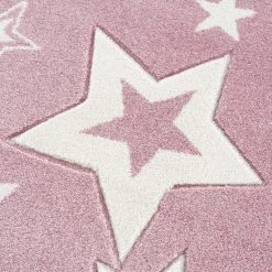 Happy Rugs Tapis enfant Galaxy - Fibres synthétiques - Rose / Blanc - 160 x 230 cm -Tapis enfant Soldes 1000198158 210910 15003900343 DETAILS P000000001000198158