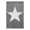 Happy Rugs Tapis enfant Shootingstar - Fibres synthétiques - Gris / Crème - 160 x 230 cm