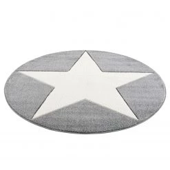 Happy Rugs Tapis enfant rond Shootingstar - Fibres synthétiques - Crème / Gris - Diamètre : 133 cm 7 Happy Rugs Tapis enfant rond Shootingstar - Fibres synthétiques - Crème / Gris - Diamètre : 133 cm -Tapis enfant Soldes 1000198179 210910 15004200425 DETAILS P000000001000198179