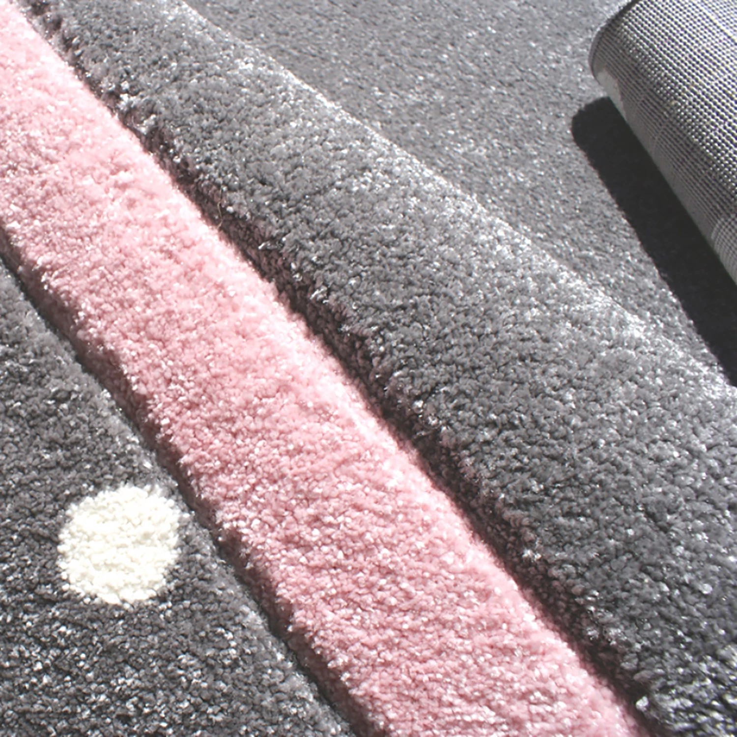 Happy Rugs Tapis enfant Point - Fibres synthétiques - Gris / Rose - 160 x 230 cm 4 Happy Rugs Tapis enfant Point - Fibres synthétiques - Gris / Rose - 160 x 230 cm – Image 4