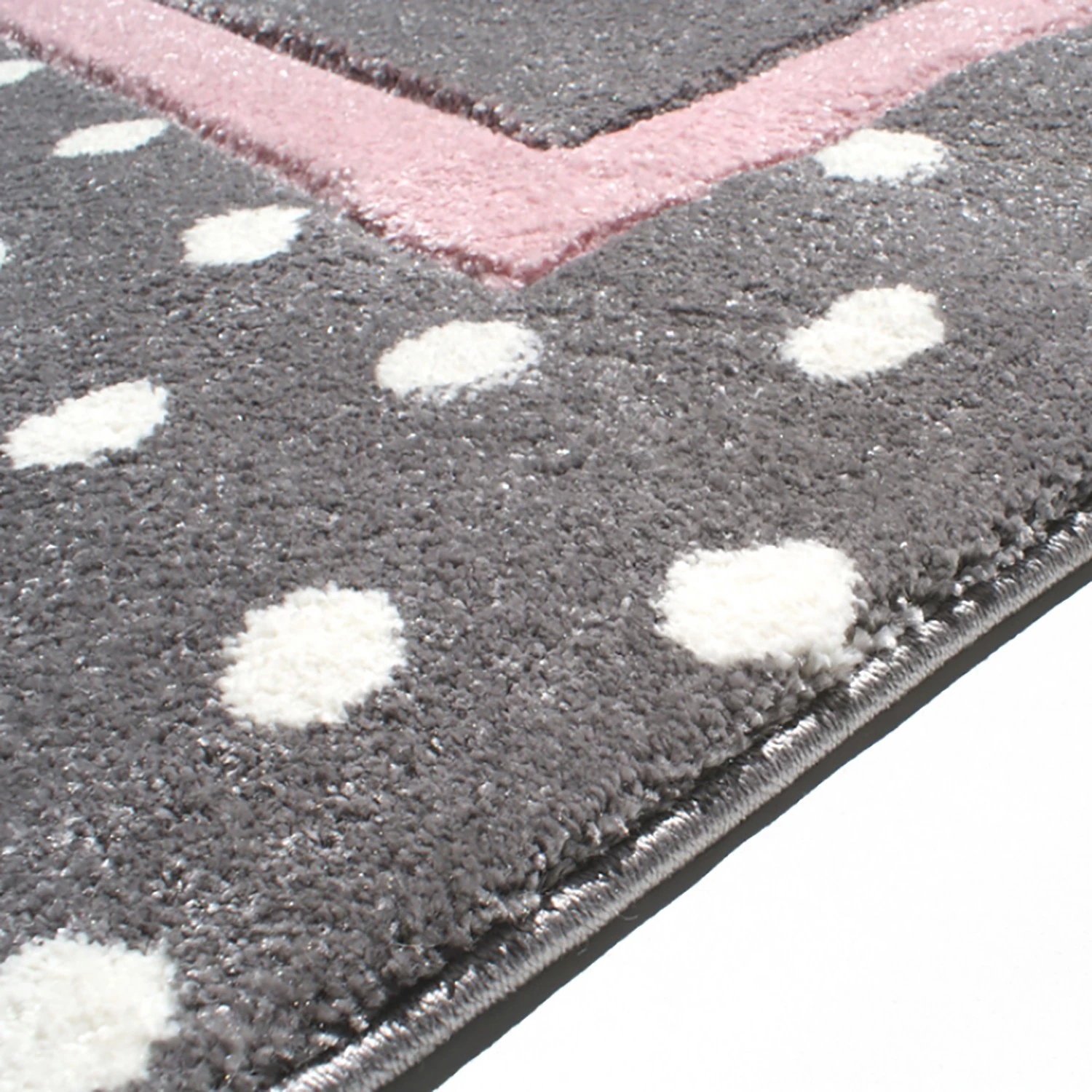 Happy Rugs Tapis enfant Point - Fibres synthétiques - Gris / Rose - 160 x 230 cm 5 Happy Rugs Tapis enfant Point - Fibres synthétiques - Gris / Rose - 160 x 230 cm – Image 5