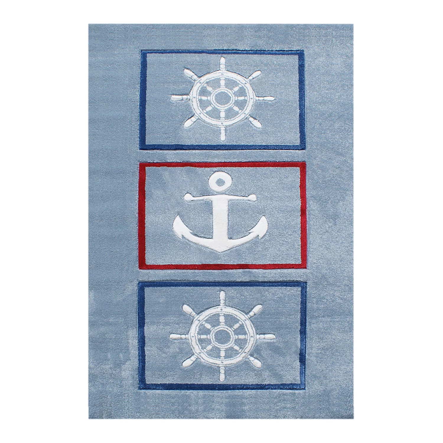 Happy Rugs Tapis enfant En haute mer 3 - Fibres synthétiques - Bleu - 120 x 180 cm 1 Happy Rugs Tapis enfant En haute mer 3 - Fibres synthétiques - Bleu - 120 x 180 cm
