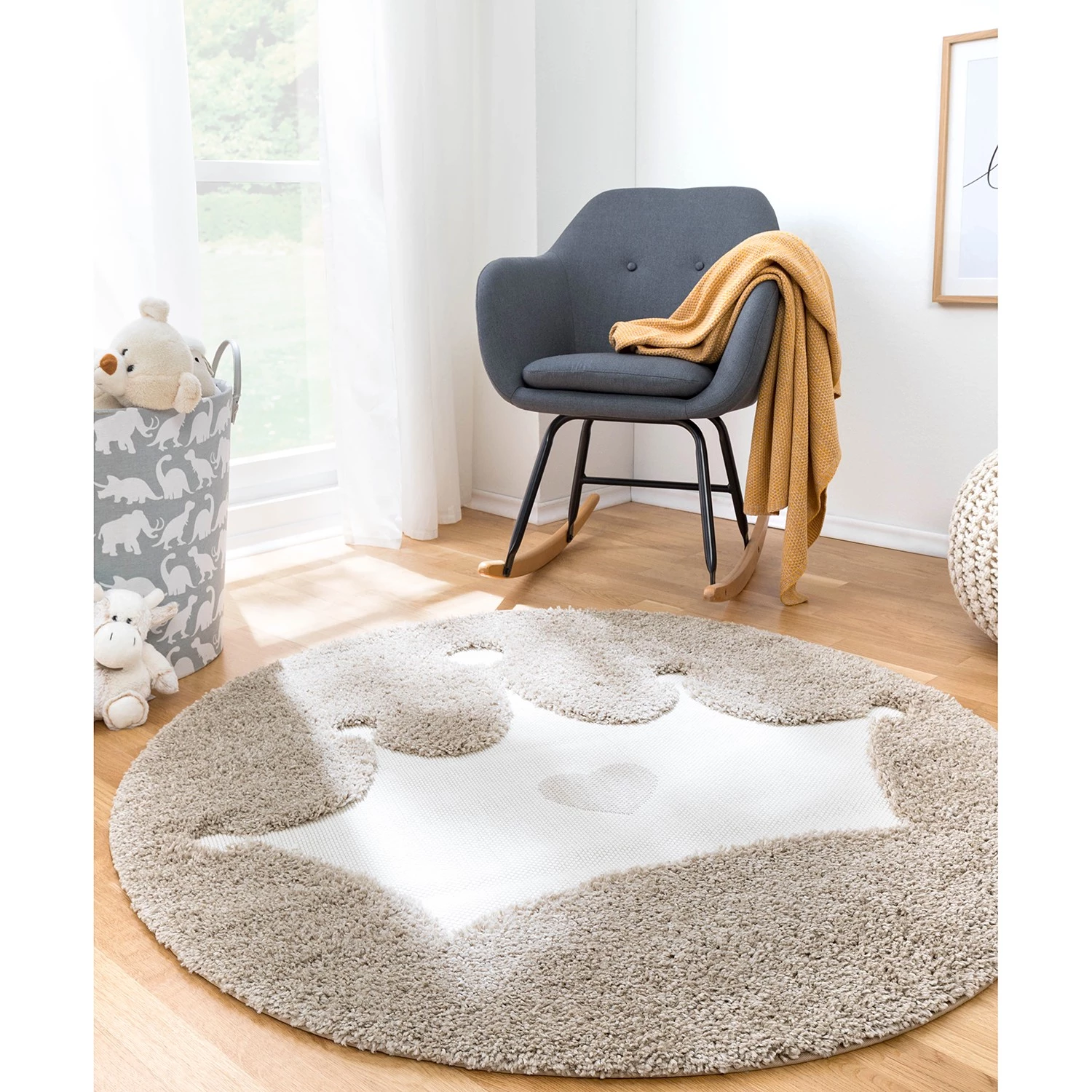 Top Square Tapis enfant Vendee V - Fibres synthétiques - Beige 3 Top Square Tapis enfant Vendee V - Fibres synthétiques - Beige – Image 3